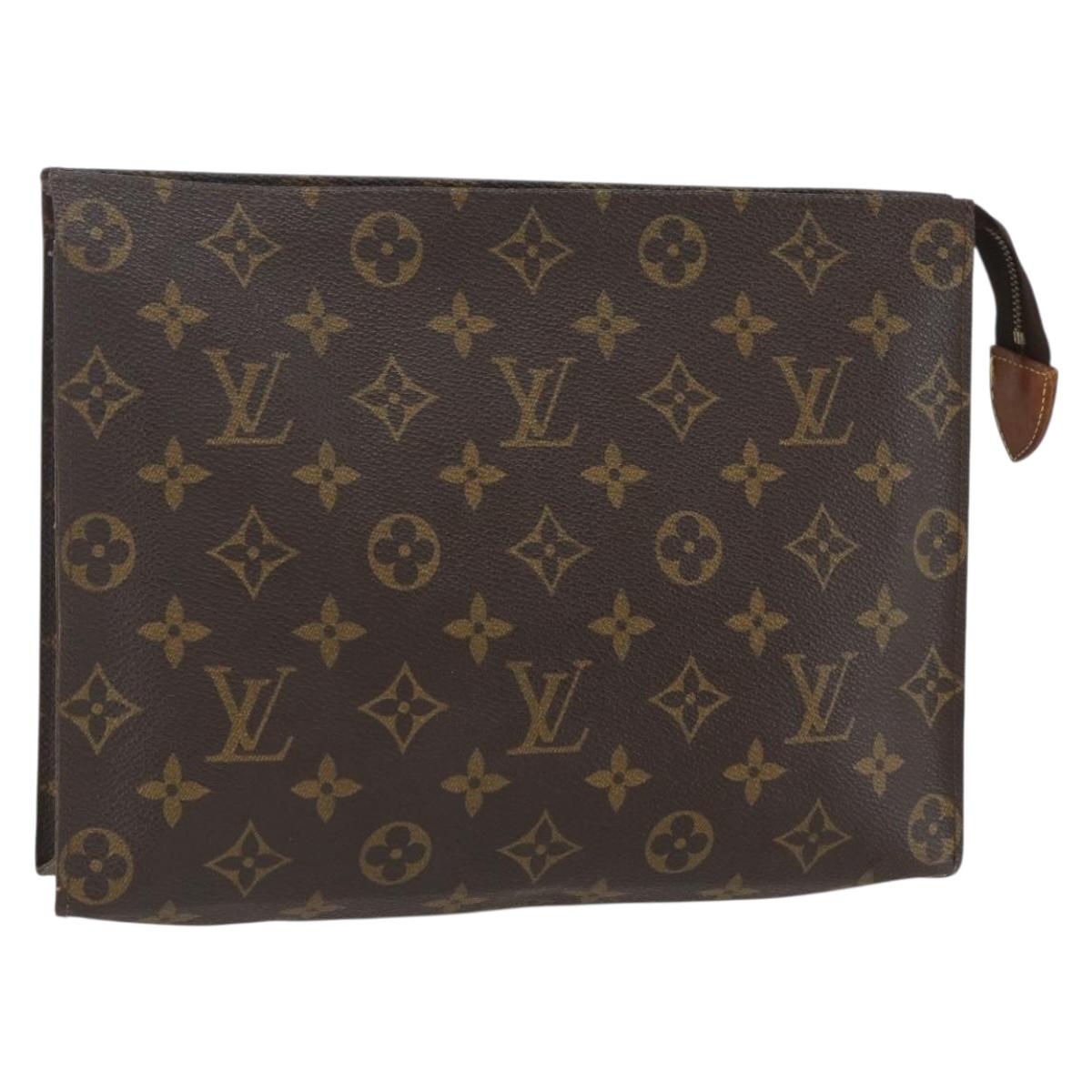 LOUIS VUITTON Monogram Poche Toilette 26 Pouch M47542 LV Auth 157810