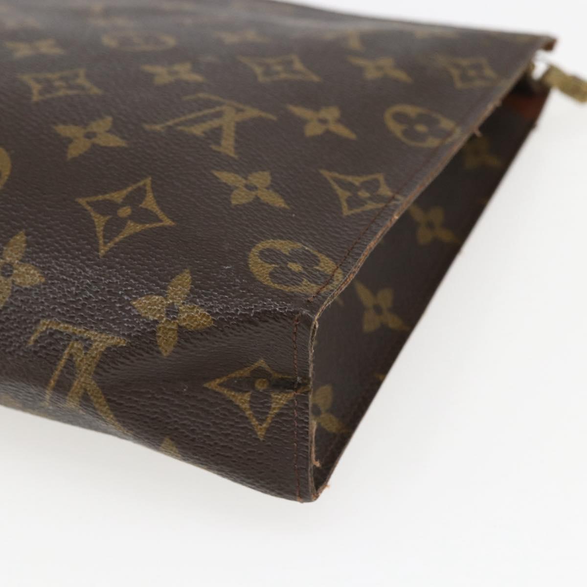 LOUIS VUITTON Monogram Poche Toilette 26 Pouch M47542 LV Auth 157810