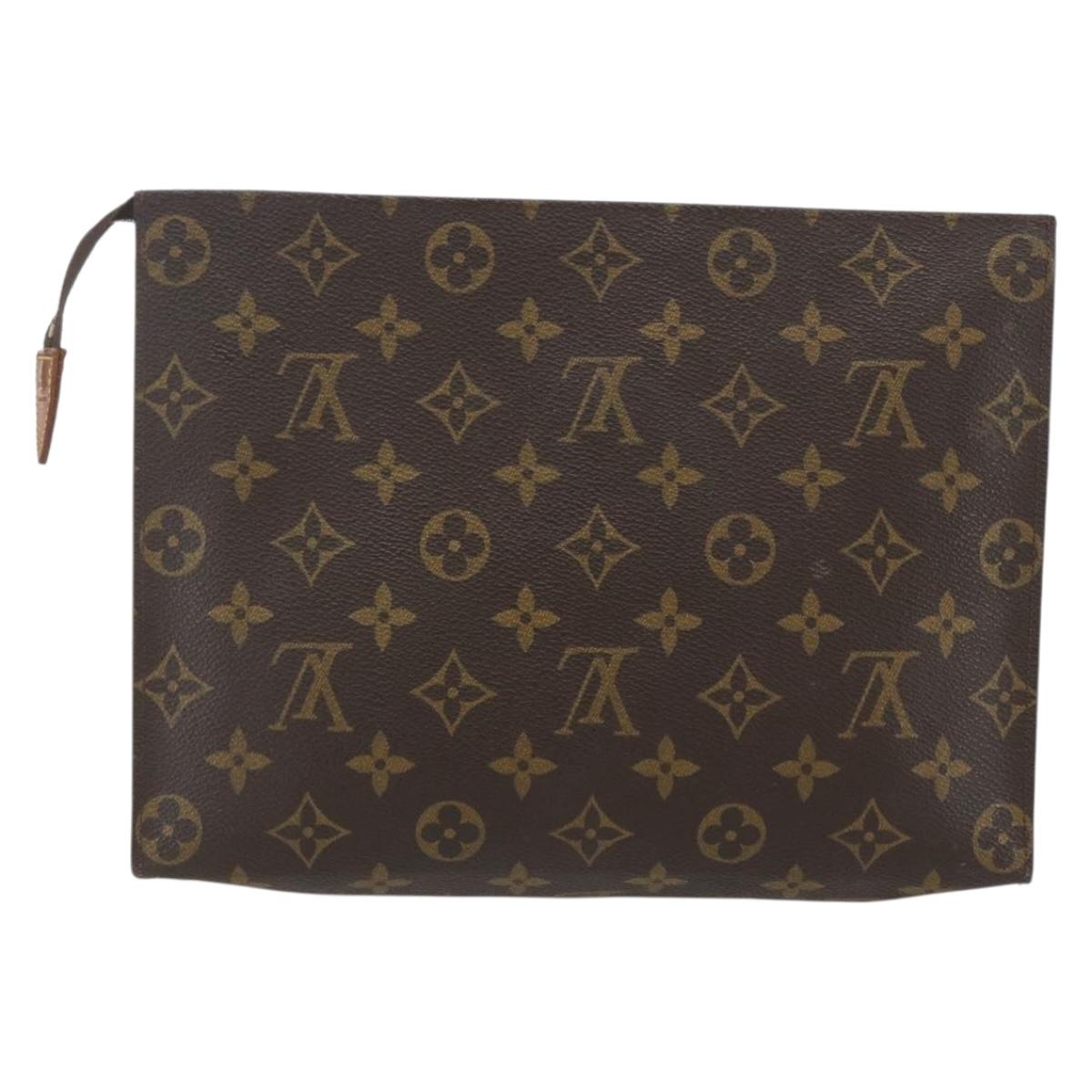 LOUIS VUITTON Monogram Poche Toilette 26 Pouch M47542 LV Auth 157810