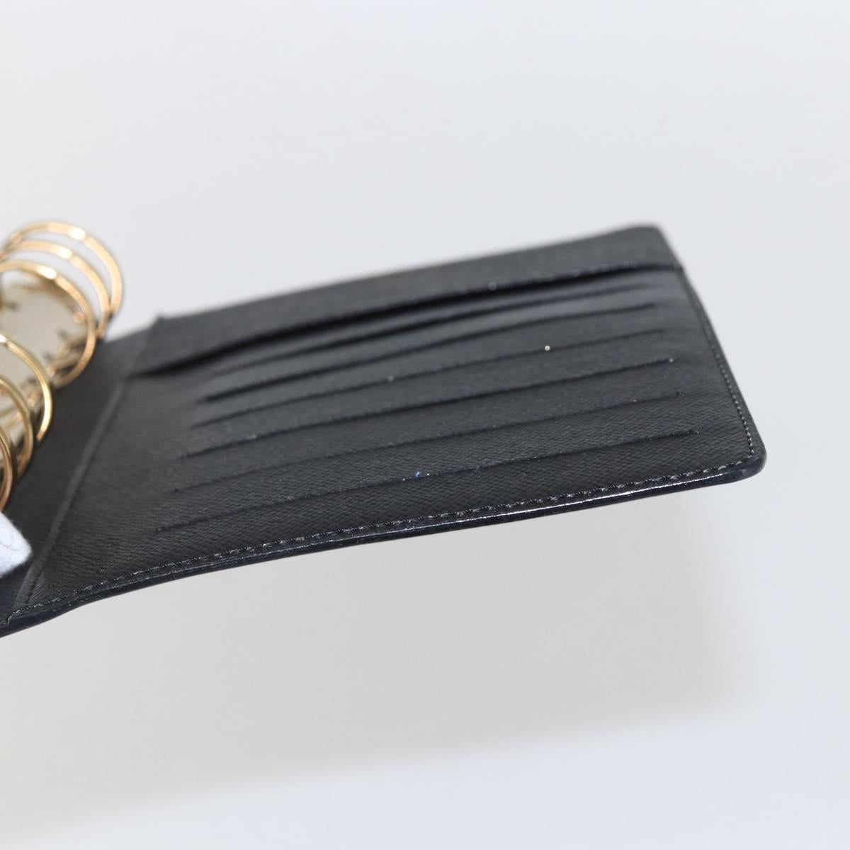 LOUIS VUITTON Epi Agenda MM Day Planner Cover Black R20042 LV Auth 157811
