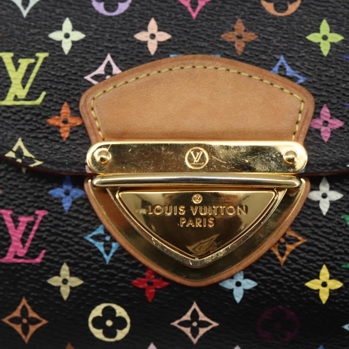 LOUIS VUITTON Multicolor Portefeuille Joy Wallet Black M60282 LV Auth 157816A