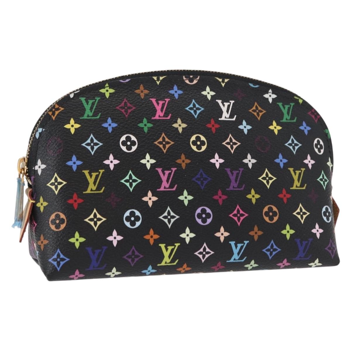 LOUIS VUITTON Monogram Multicolor Pochette Pouch Black M47355 LV Auth 157817SM