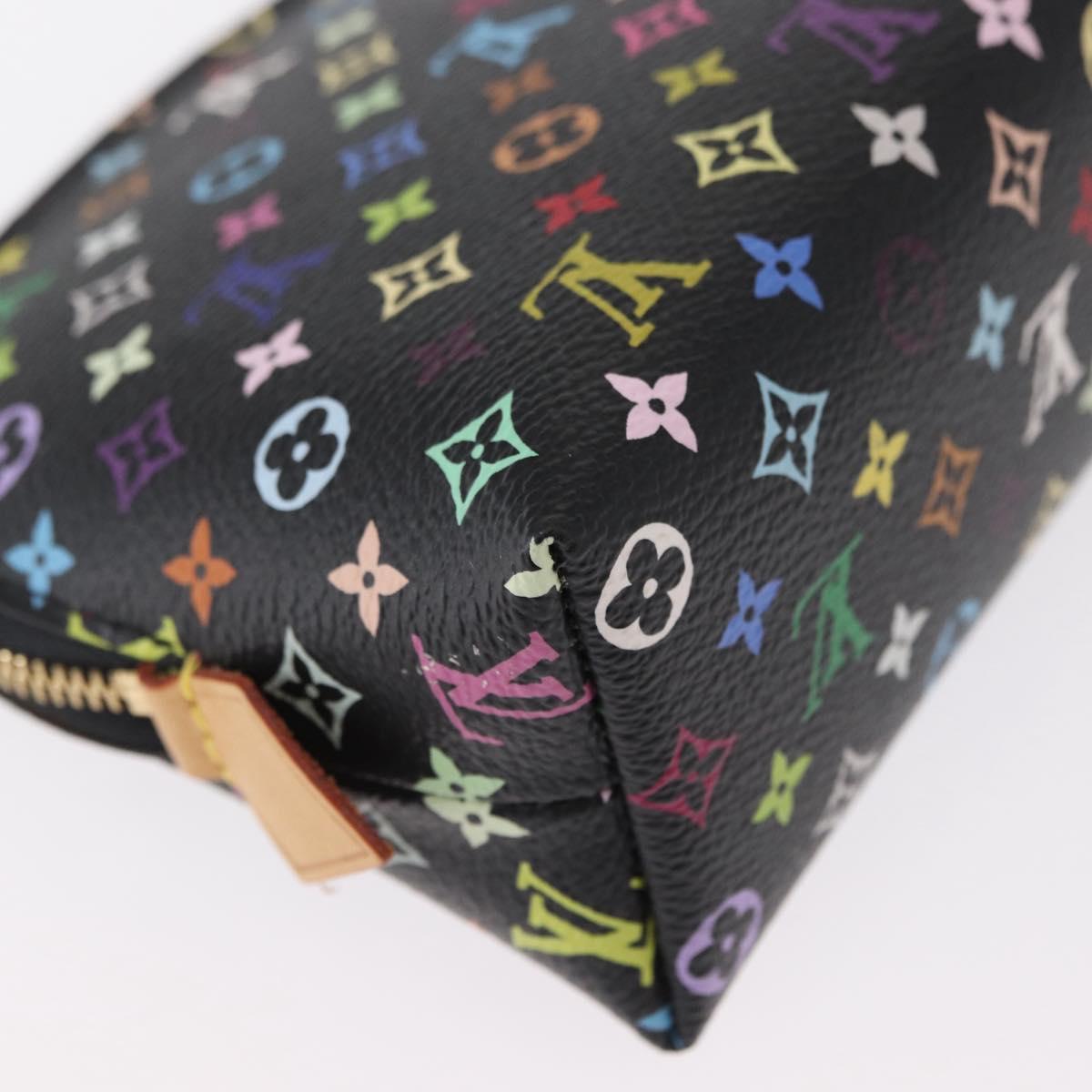 LOUIS VUITTON Monogram Multicolor Pochette Pouch Black M47355 LV Auth 157817SM