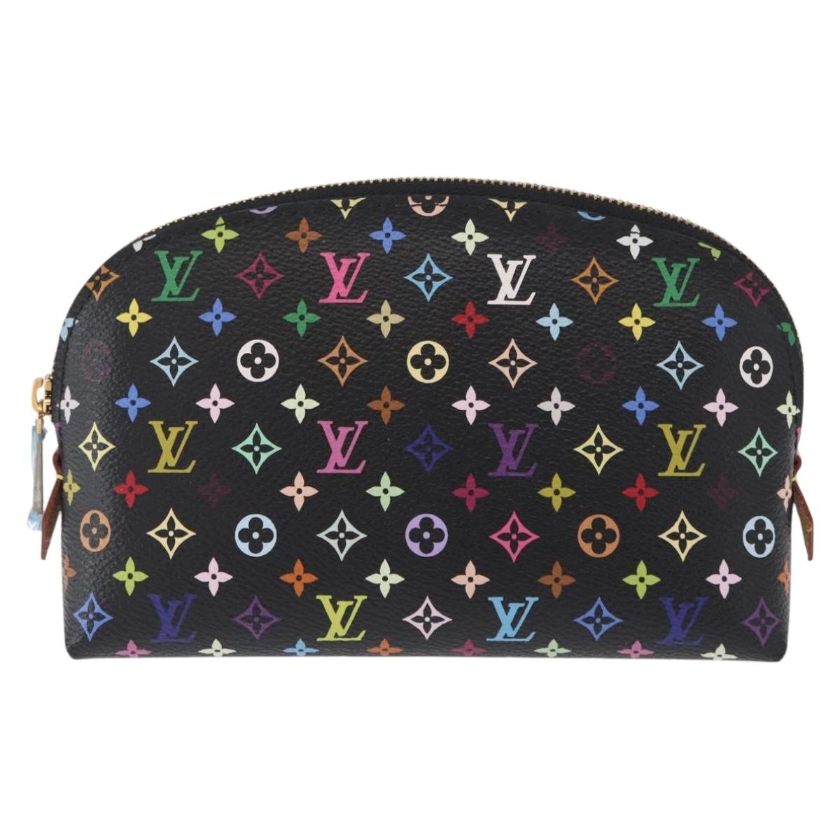 LOUIS VUITTON Monogram Multicolor Pochette Pouch Black M47355 LV Auth 157817SM