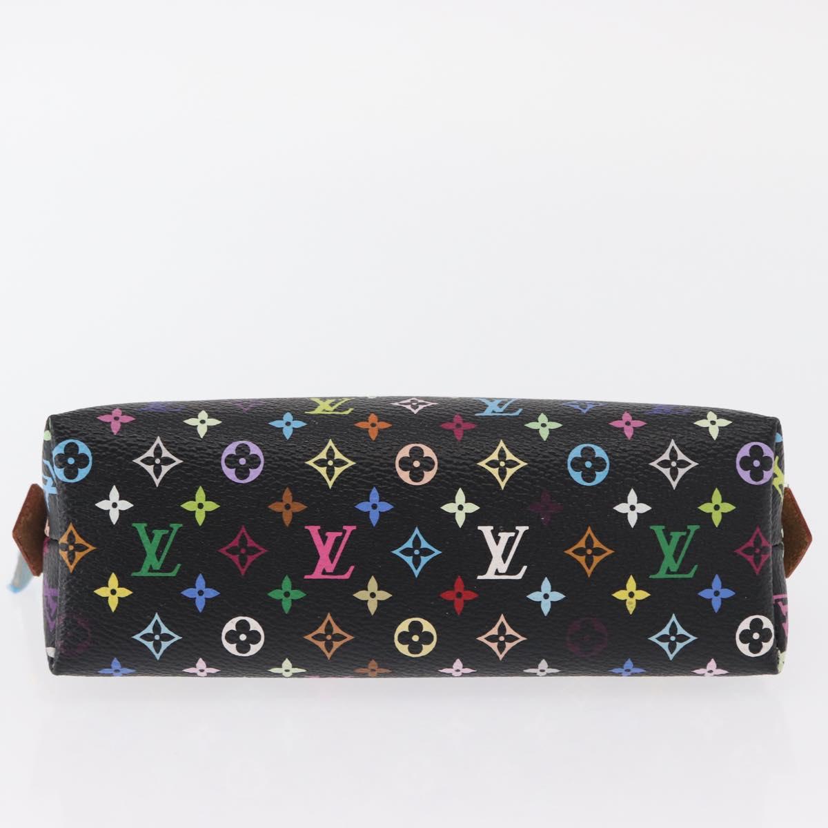 LOUIS VUITTON Monogram Multicolor Pochette Pouch Black M47355 LV Auth 157817SM