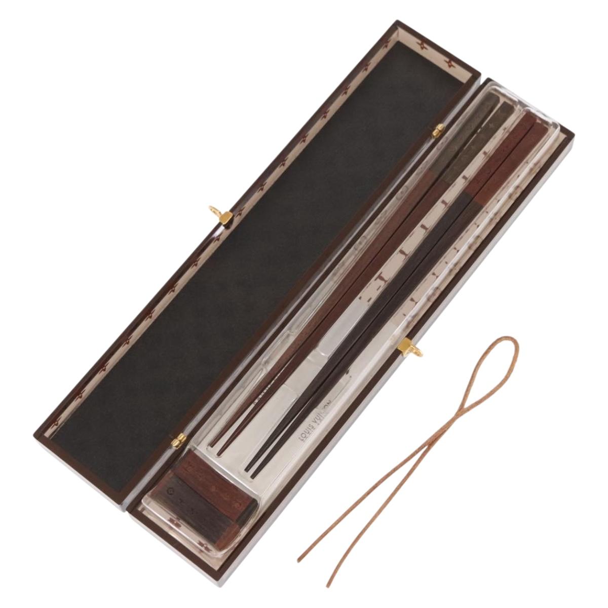 LOUIS VUITTON Monogram Baguette Chop Sticks Wood VIP Only M99171 LV Auth 157821M