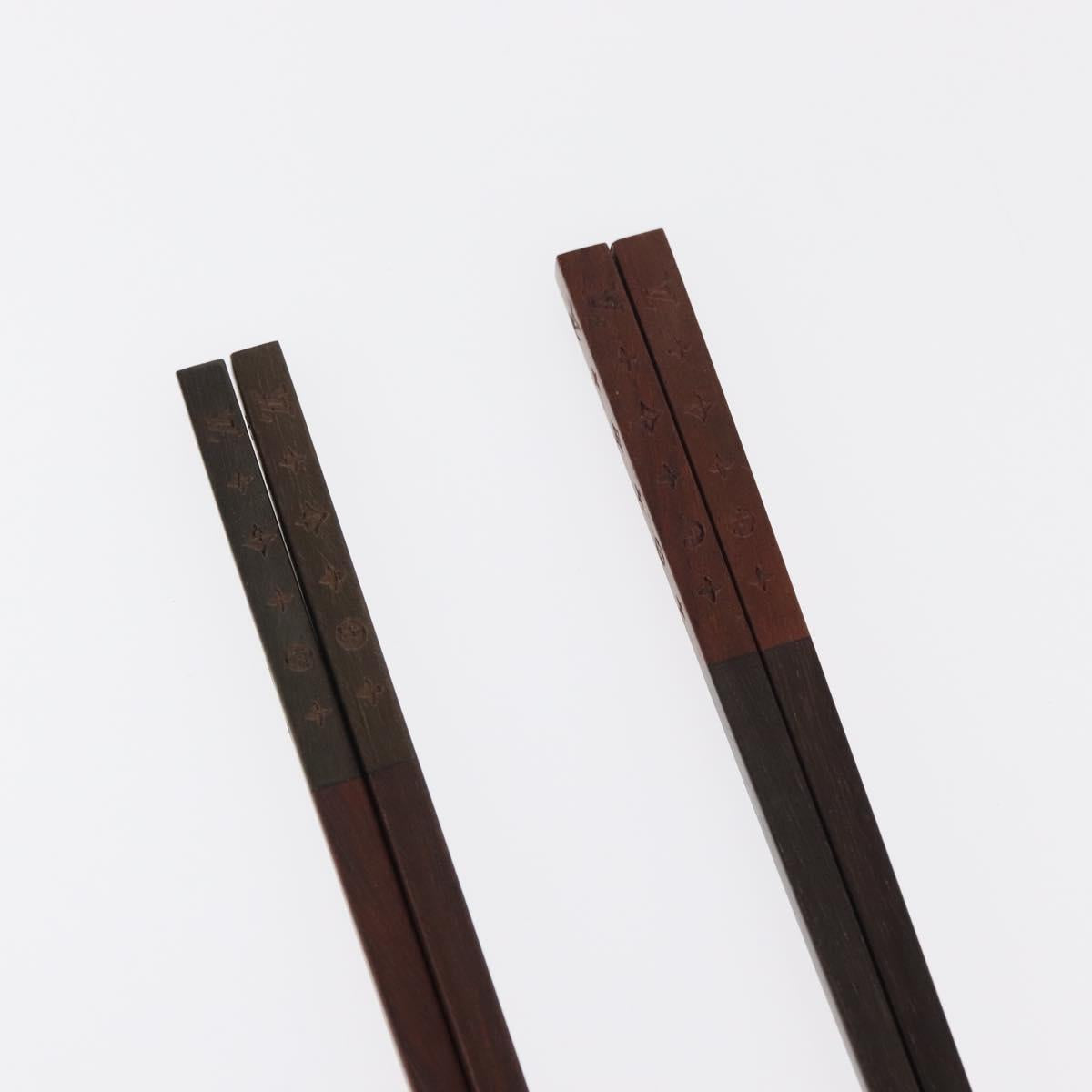 LOUIS VUITTON Monogram Baguette Chop Sticks Wood VIP Only M99171 LV Auth 157821M