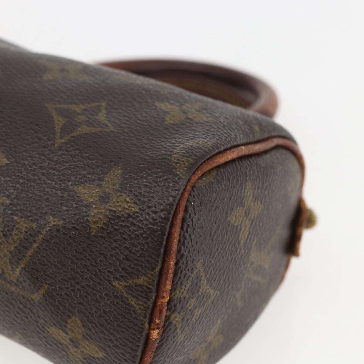 LOUIS VUITTON Monogram Mini Speedy Hand Bag M41534 LV Auth 157825