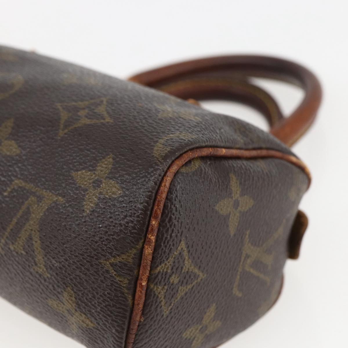 LOUIS VUITTON Monogram Mini Speedy Hand Bag M41534 LV Auth 157825