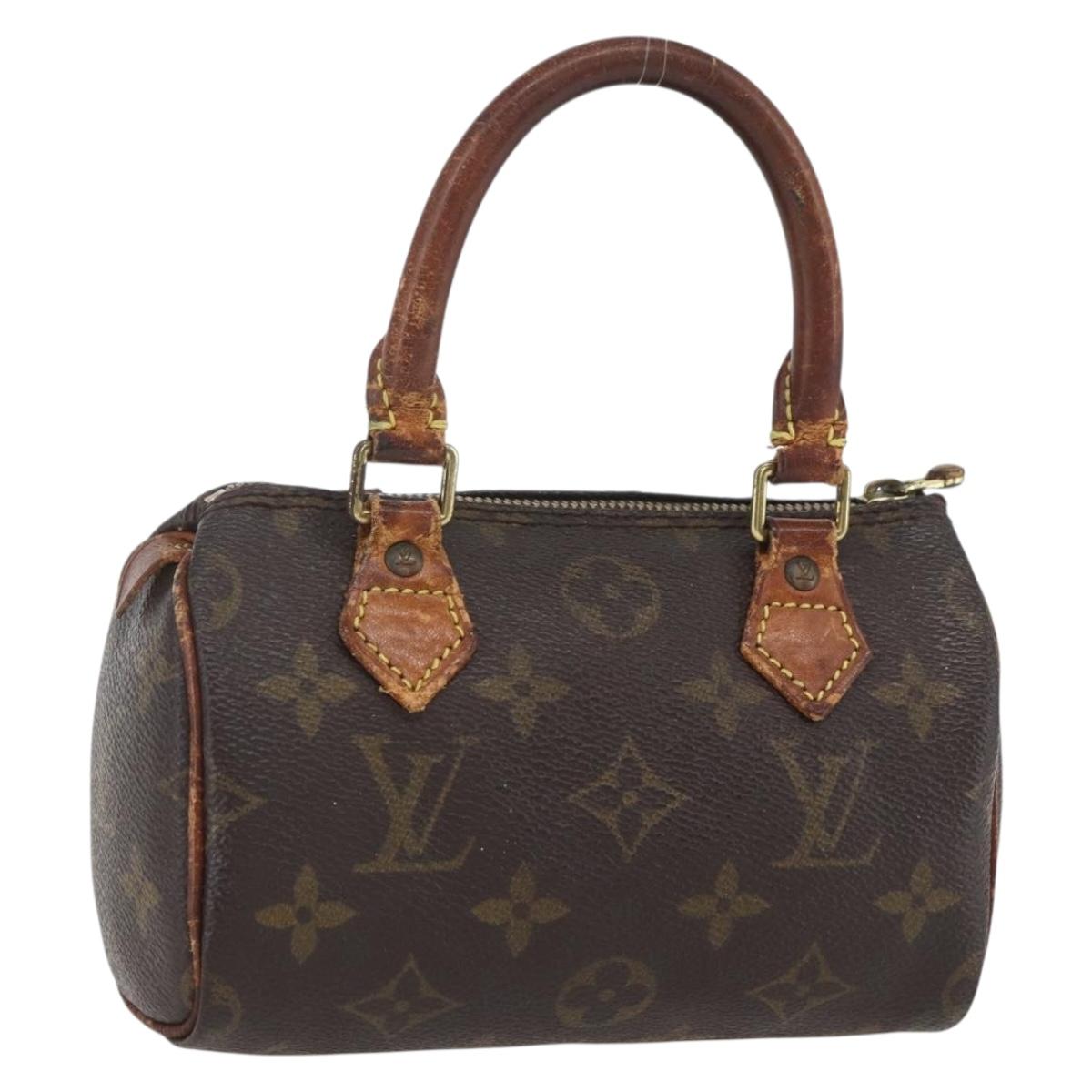 LOUIS VUITTON Monogram Mini Speedy Hand Bag M41534 LV Auth 157825