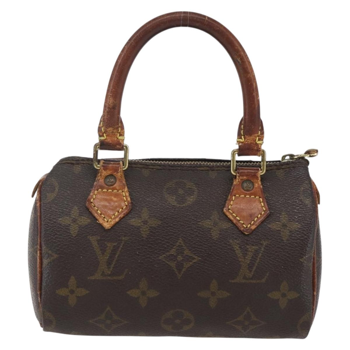 LOUIS VUITTON Monogram Mini Speedy Hand Bag M41534 LV Auth 157825