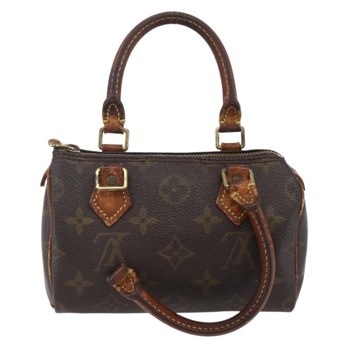 LOUIS VUITTON Monogram Mini Speedy Hand Bag M41534 LV Auth 157825