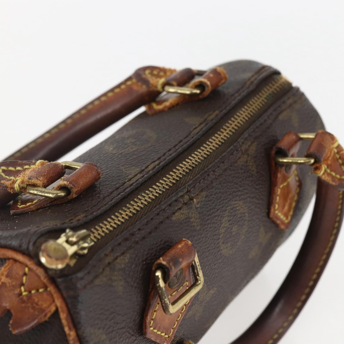 LOUIS VUITTON Monogram Mini Speedy Hand Bag M41534 LV Auth 157825