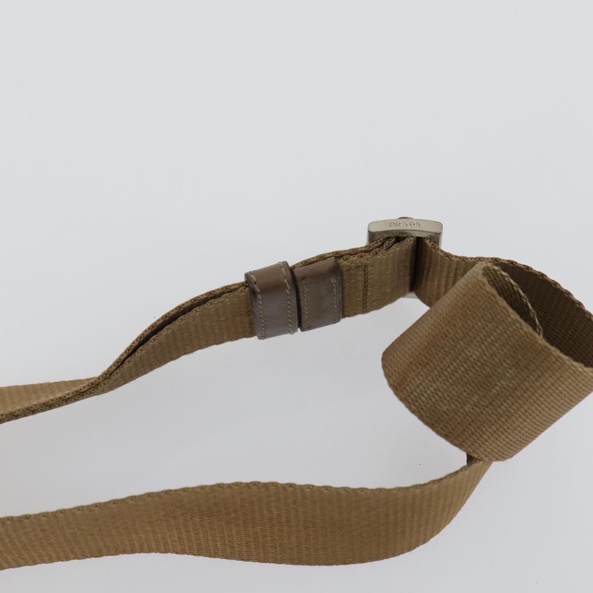 PRADA Hand Bag Nylon 3 Set Green Beige Auth 157831