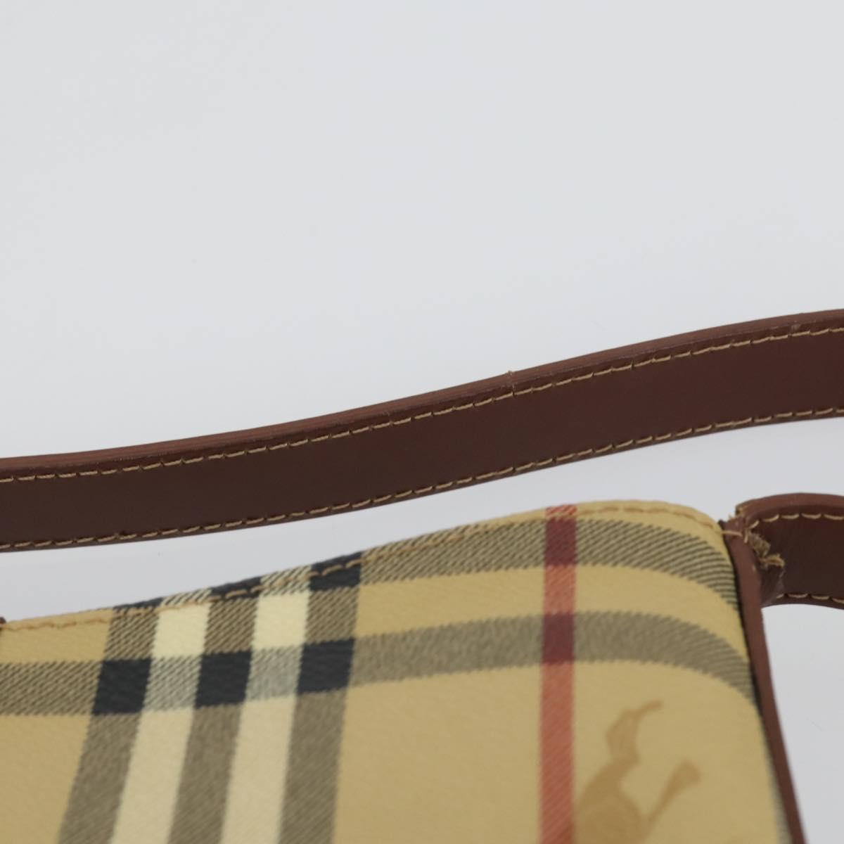 CELINE Burberry Shoulder Bag Leather PVC 2 Set Brown Black Auth 157832