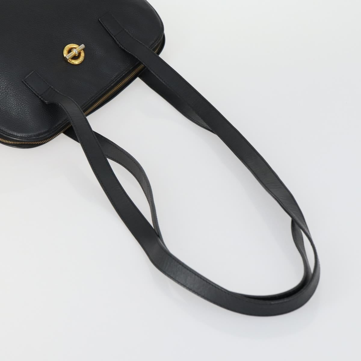 CELINE Burberry Shoulder Bag Leather PVC 2 Set Brown Black Auth 157832