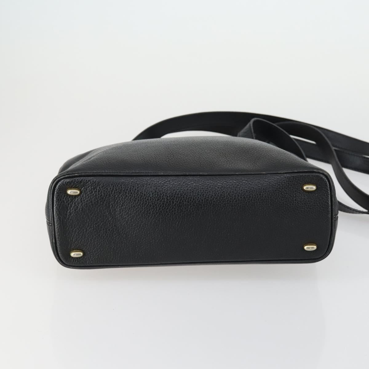 CELINE Burberry Shoulder Bag Leather PVC 2 Set Brown Black Auth 157832