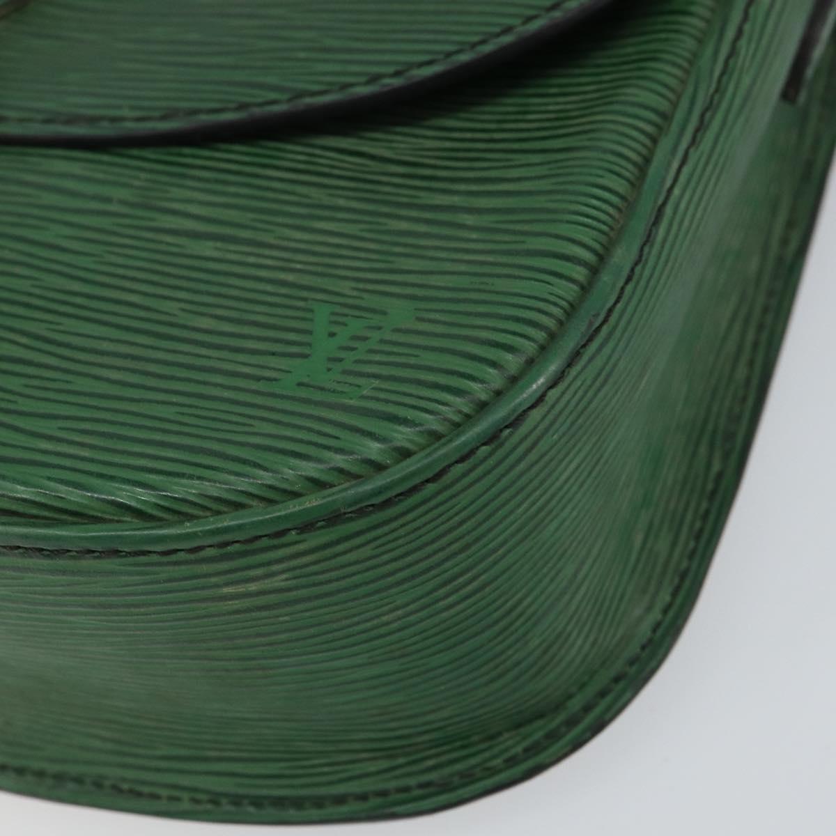 LOUIS VUITTON Epi Saint Cloud GM Shoulder Bag Green M52194 LV Auth 157851