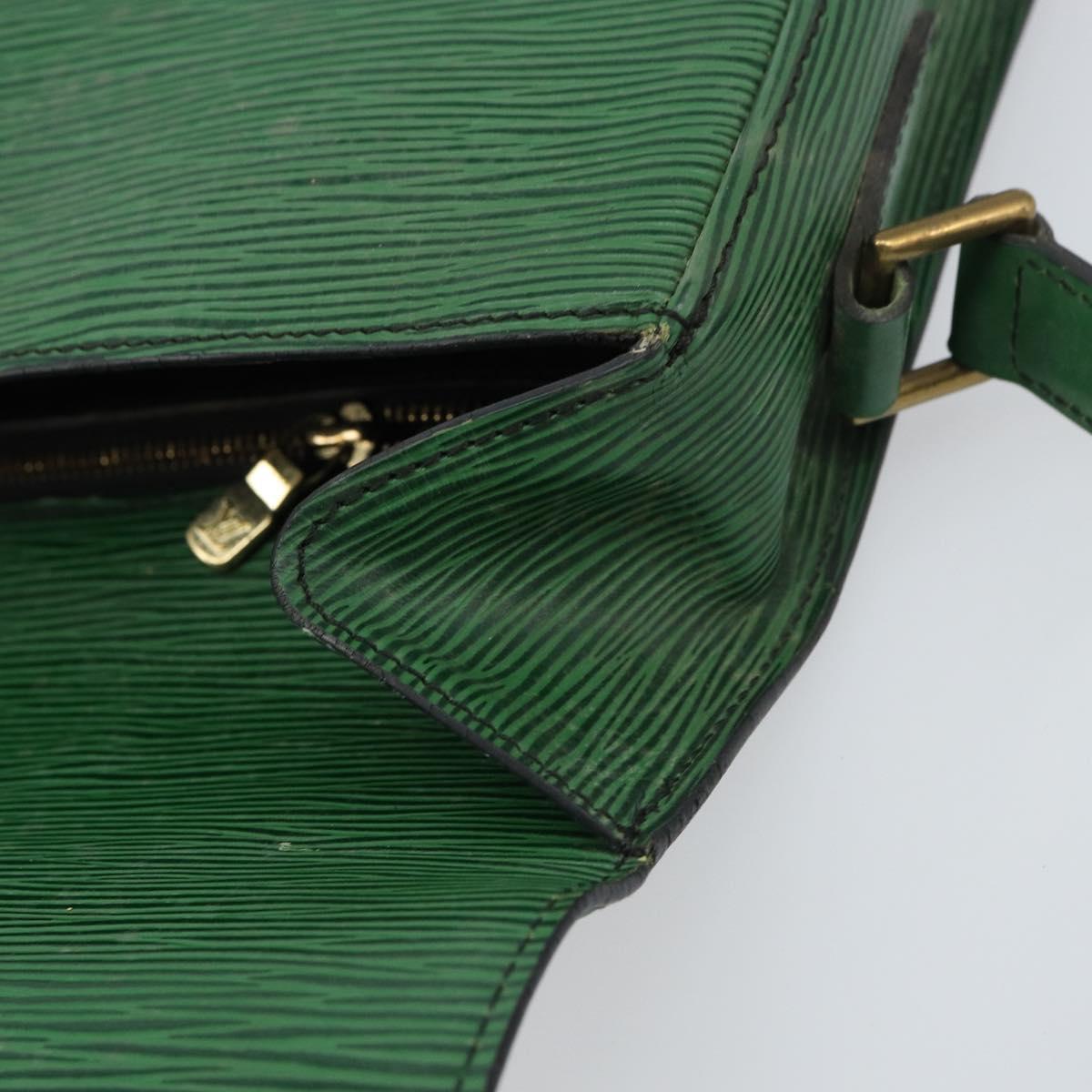 LOUIS VUITTON Epi Saint Cloud GM Shoulder Bag Green M52194 LV Auth 157851