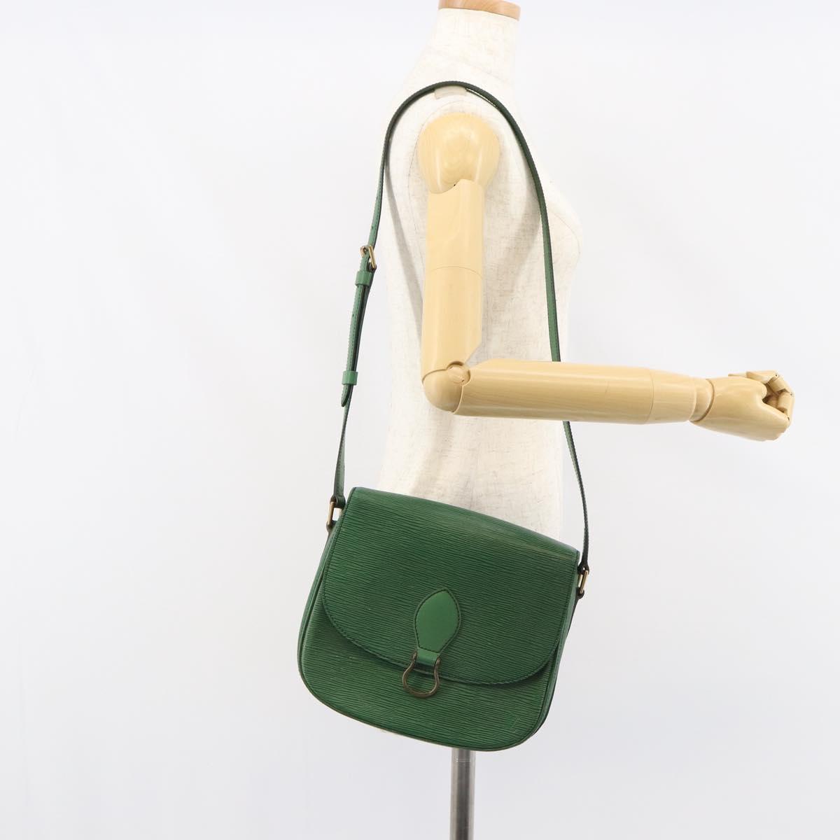 LOUIS VUITTON Epi Saint Cloud GM Shoulder Bag Green M52194 LV Auth 157851