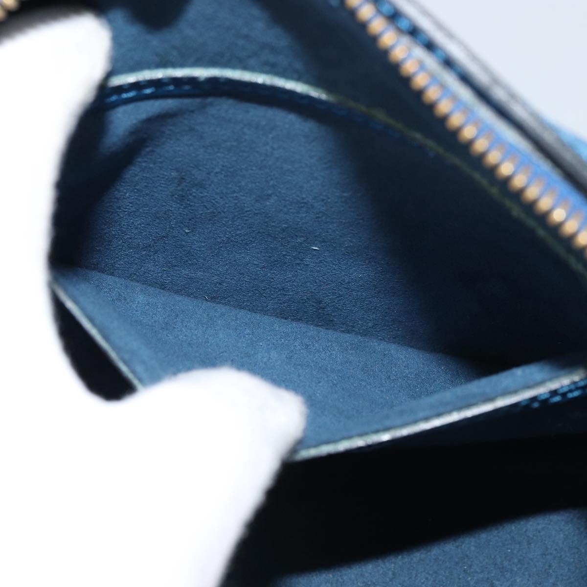 LOUIS VUITTON Epi Soufflot Hand Bag Blue M52225 LV Auth 157853