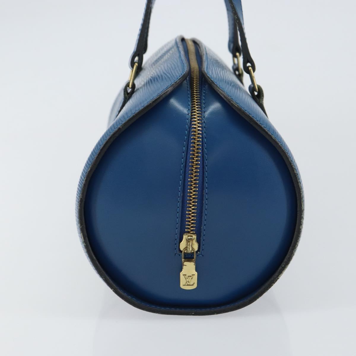 LOUIS VUITTON Epi Soufflot Hand Bag Blue M52225 LV Auth 157853