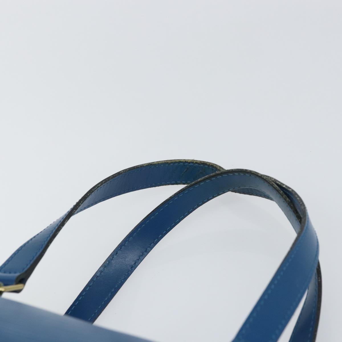 LOUIS VUITTON Epi Soufflot Hand Bag Blue M52225 LV Auth 157853