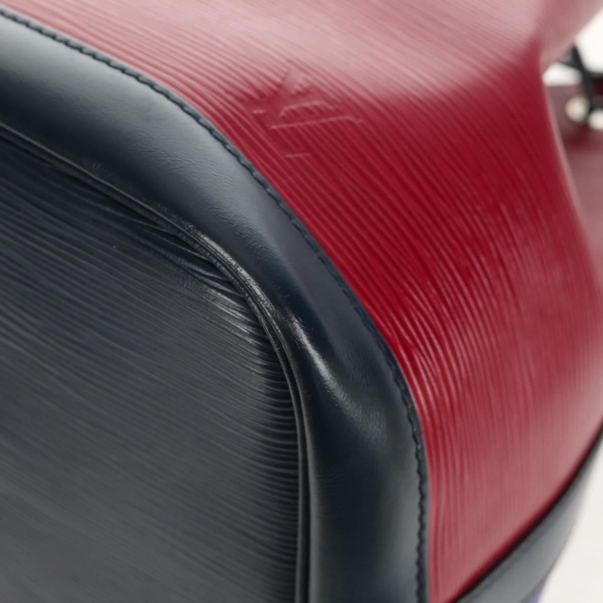 LOUIS VUITTON Epi Petit Noe Shoulder Bag Tricolor Purple Red Navy Auth 157854V