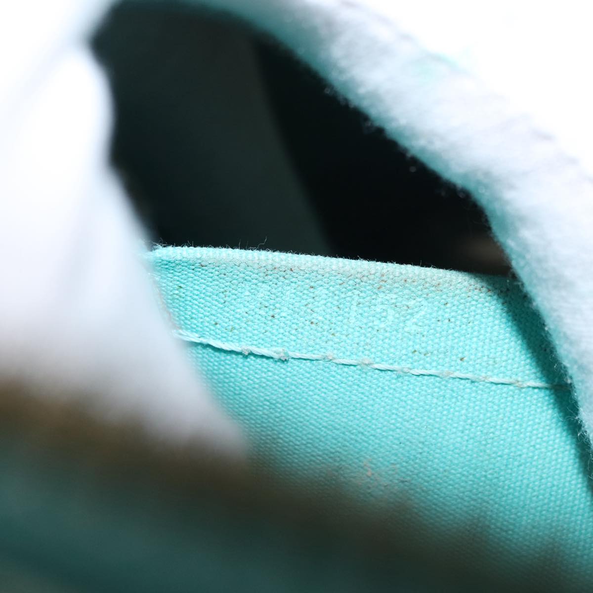 LOUIS VUITTON Monogram Vernis Alma PM Hand Bag Blue Lagon M91694 LV Auth 157856