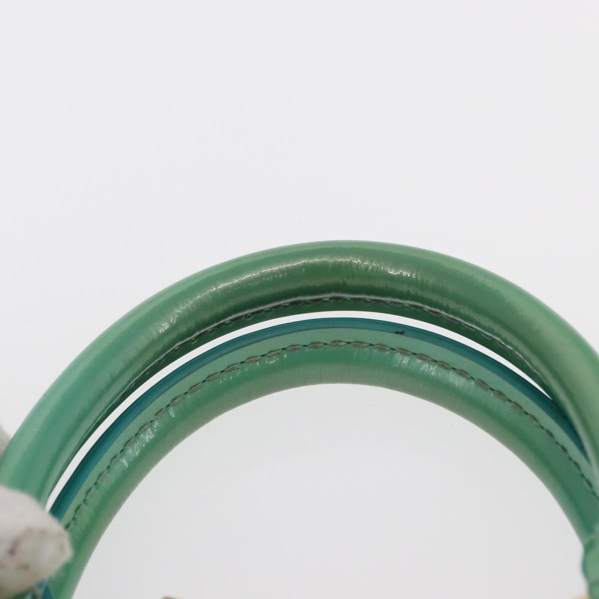 LOUIS VUITTON Monogram Vernis Alma PM Hand Bag Blue Lagon M91694 LV Auth 157856