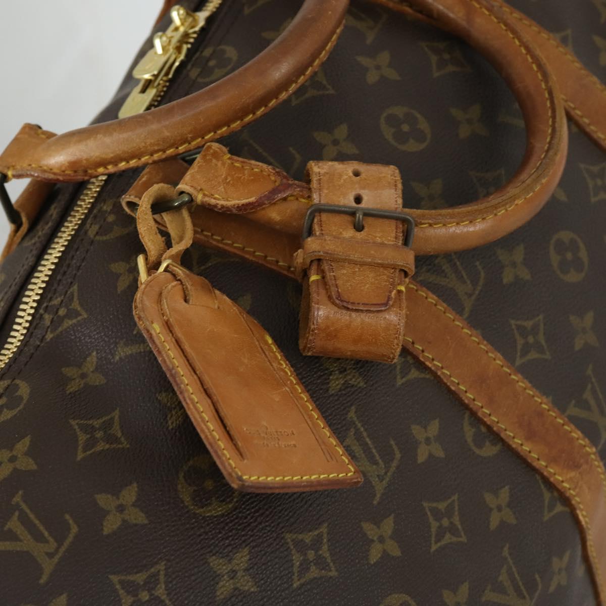 LOUIS VUITTON Monogram Keepall Bandouliere 50 Boston Bag M41416 LV Auth 157866