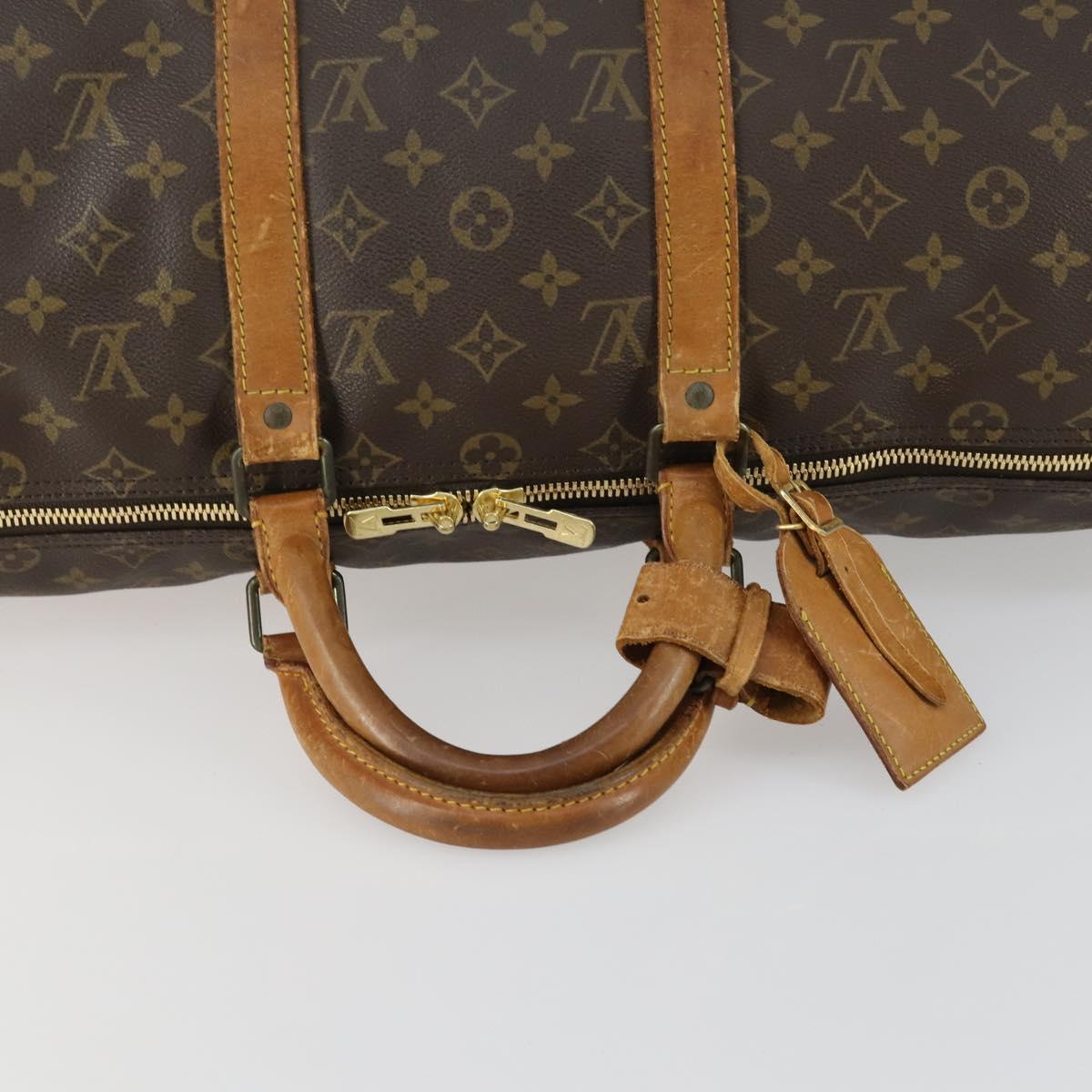 LOUIS VUITTON Monogram Keepall Bandouliere 50 Boston Bag M41416 LV Auth 157866