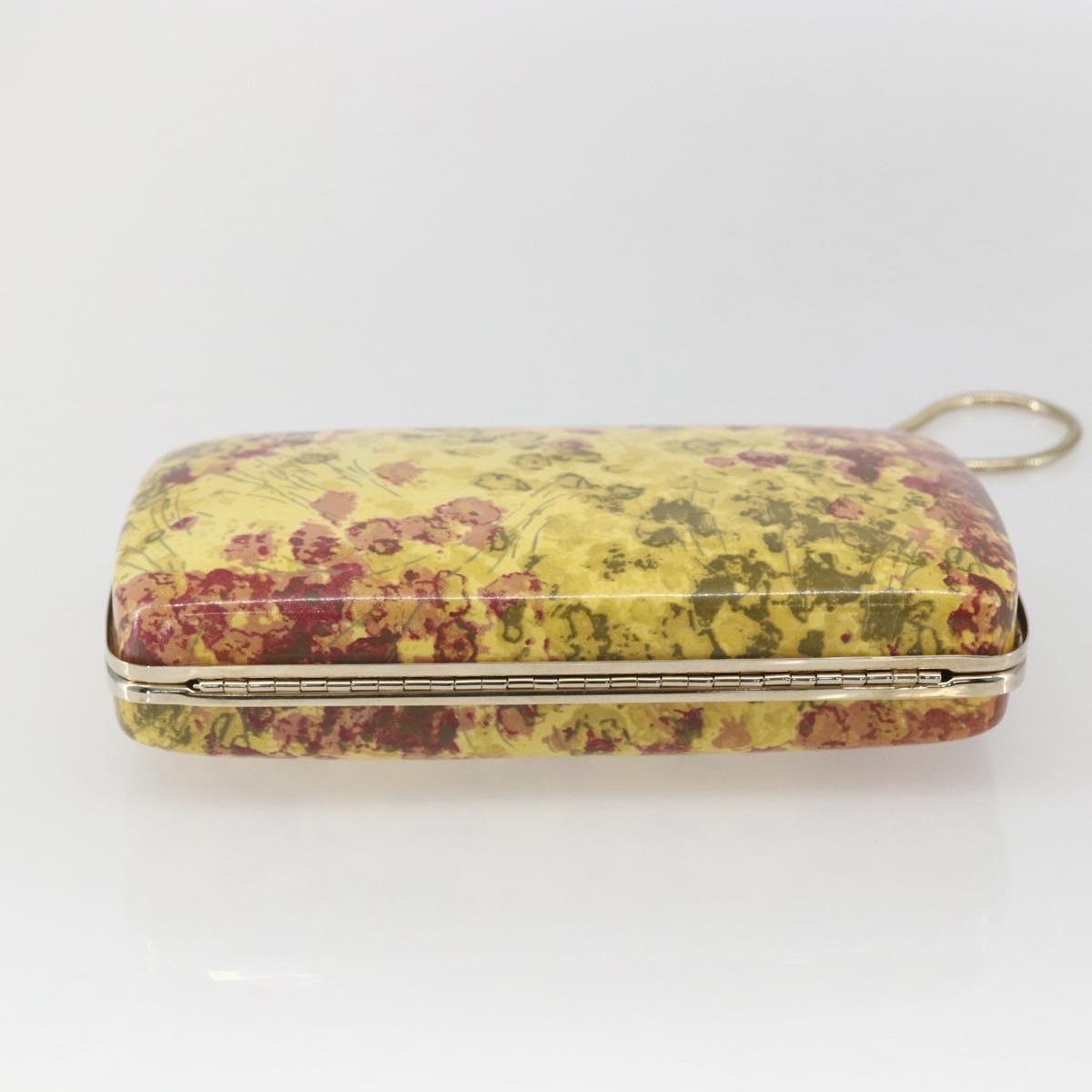 BALLY Chain Shoulder Bag Leather Multicolor Gold Auth 157876