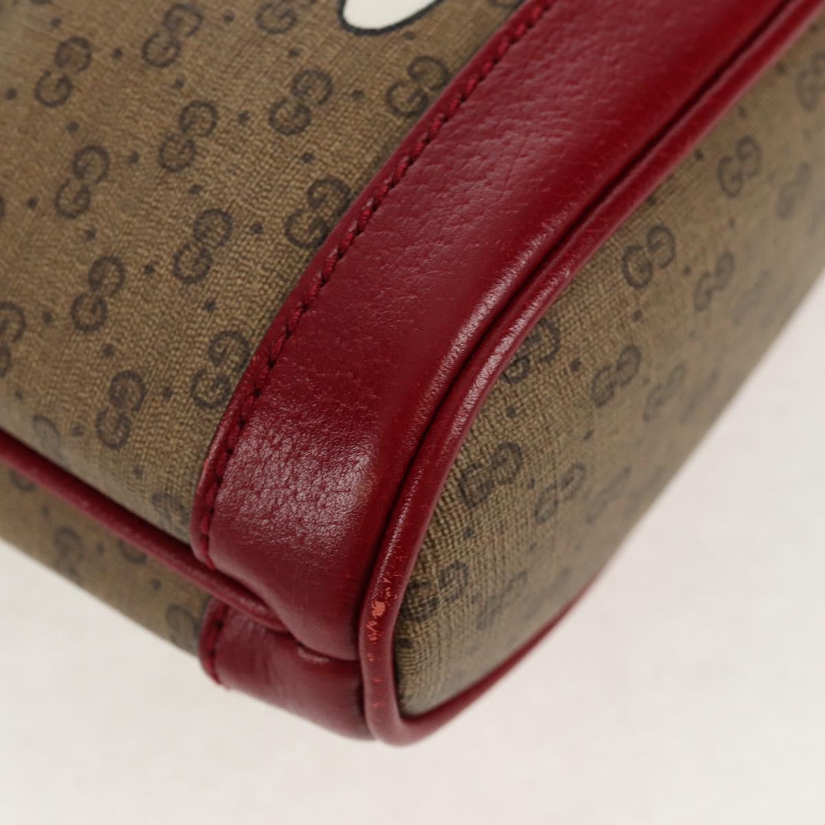 GUCCI Micro GG Supreme Doraemon Mini Bucket Bag PVC Beige 647801 Auth 157883SM