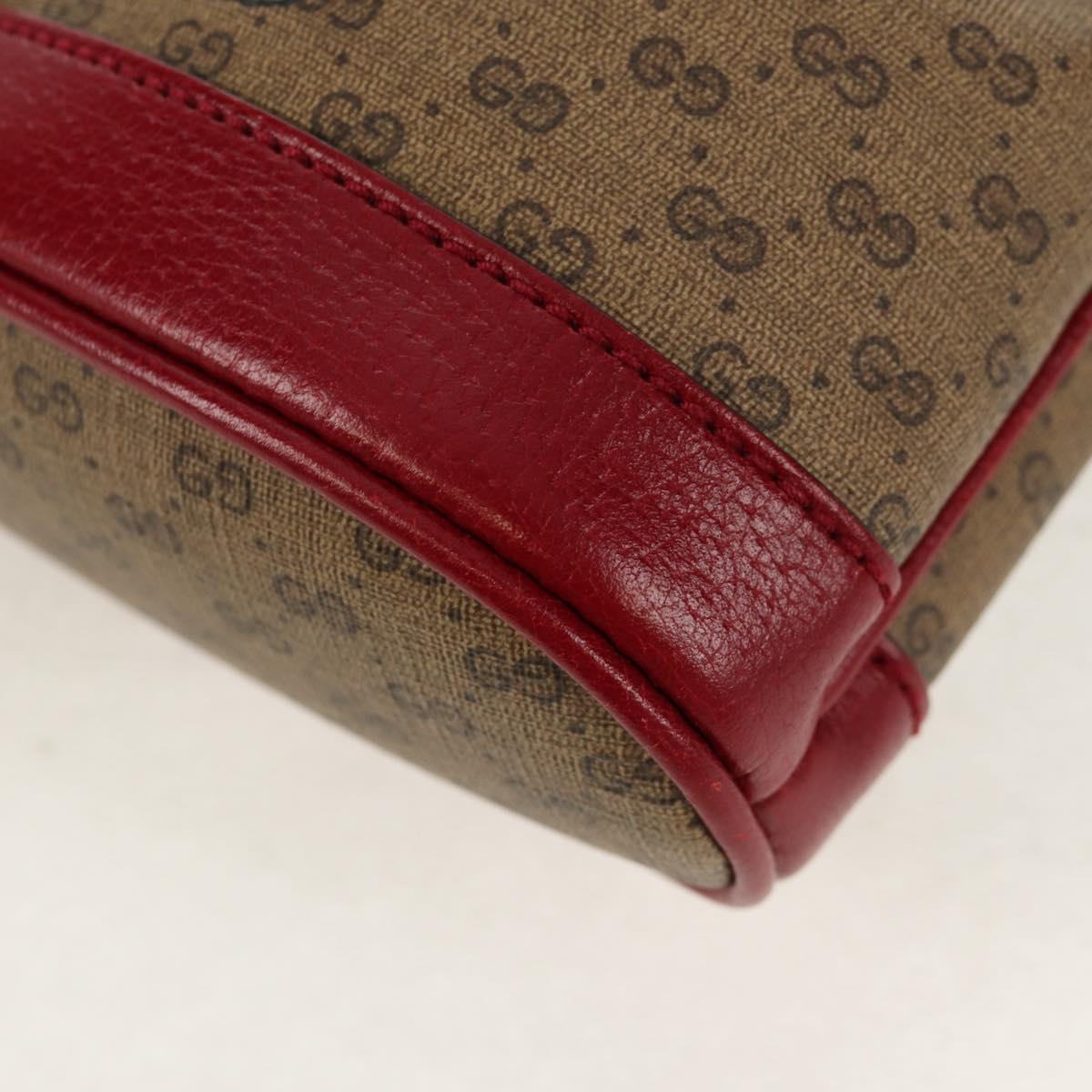 GUCCI Micro GG Supreme Doraemon Mini Bucket Bag PVC Beige 647801 Auth 157883SM