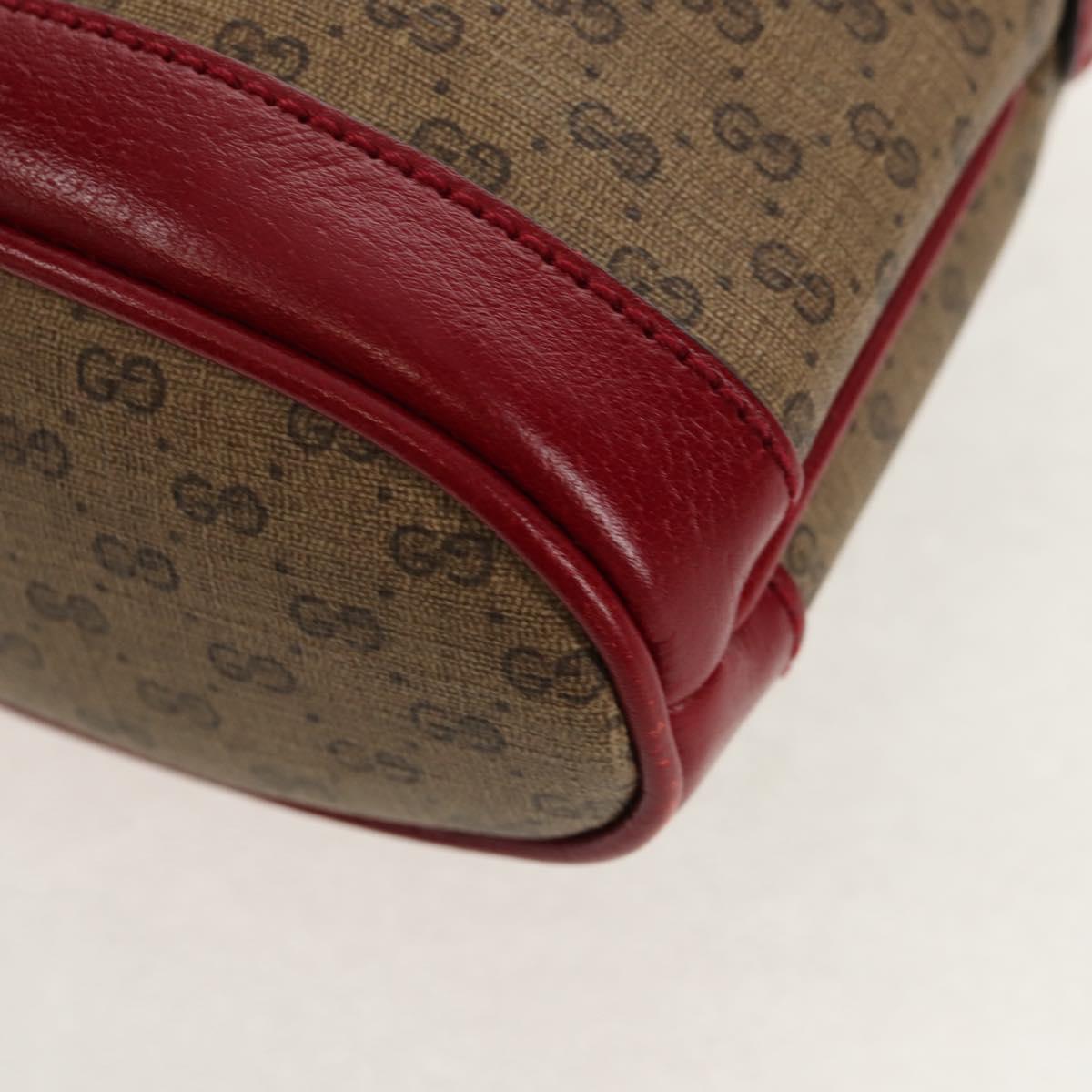 GUCCI Micro GG Supreme Doraemon Mini Bucket Bag PVC Beige 647801 Auth 157883SM