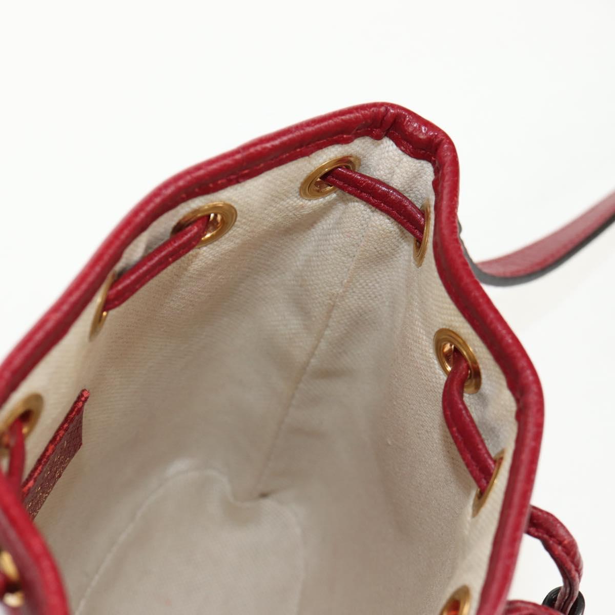 GUCCI Micro GG Supreme Doraemon Mini Bucket Bag PVC Beige 647801 Auth 157883SM