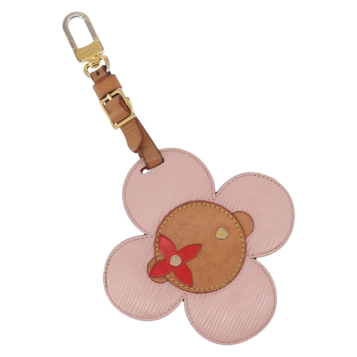 LOUIS VUITTON Epi Bijoux Sac Tag Vivienne Name Tag Pink M69572 LV Auth 157885
