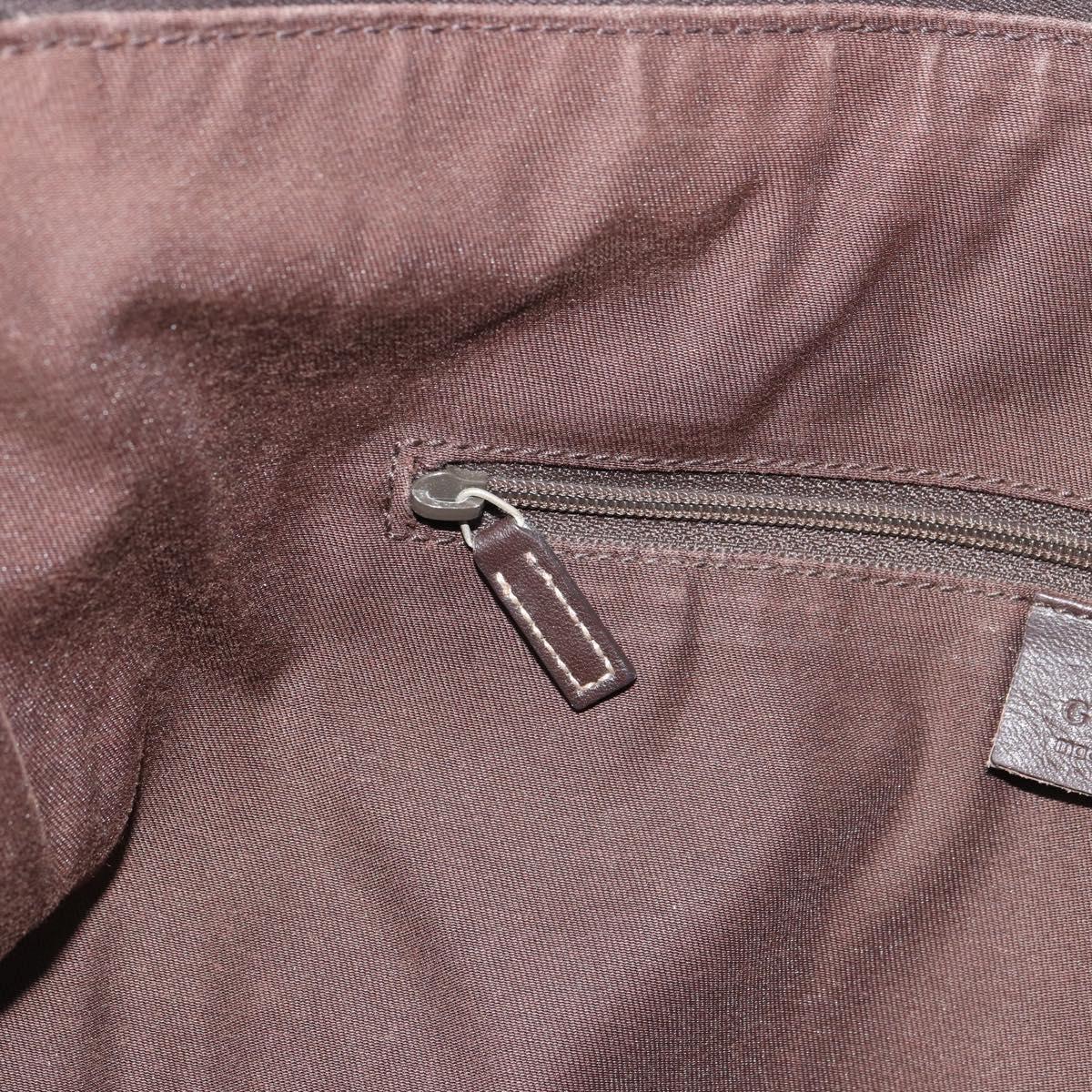 GUCCI GG Canvas Abbey Shoulder Bag Beige Gold 204940 Auth 157904