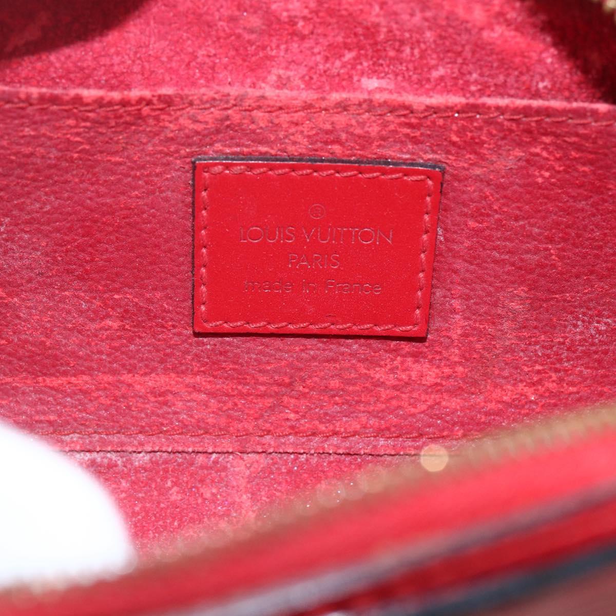 LOUIS VUITTON Epi Dauphine PM Pouch Castilian Red M48447 LV Auth 157922