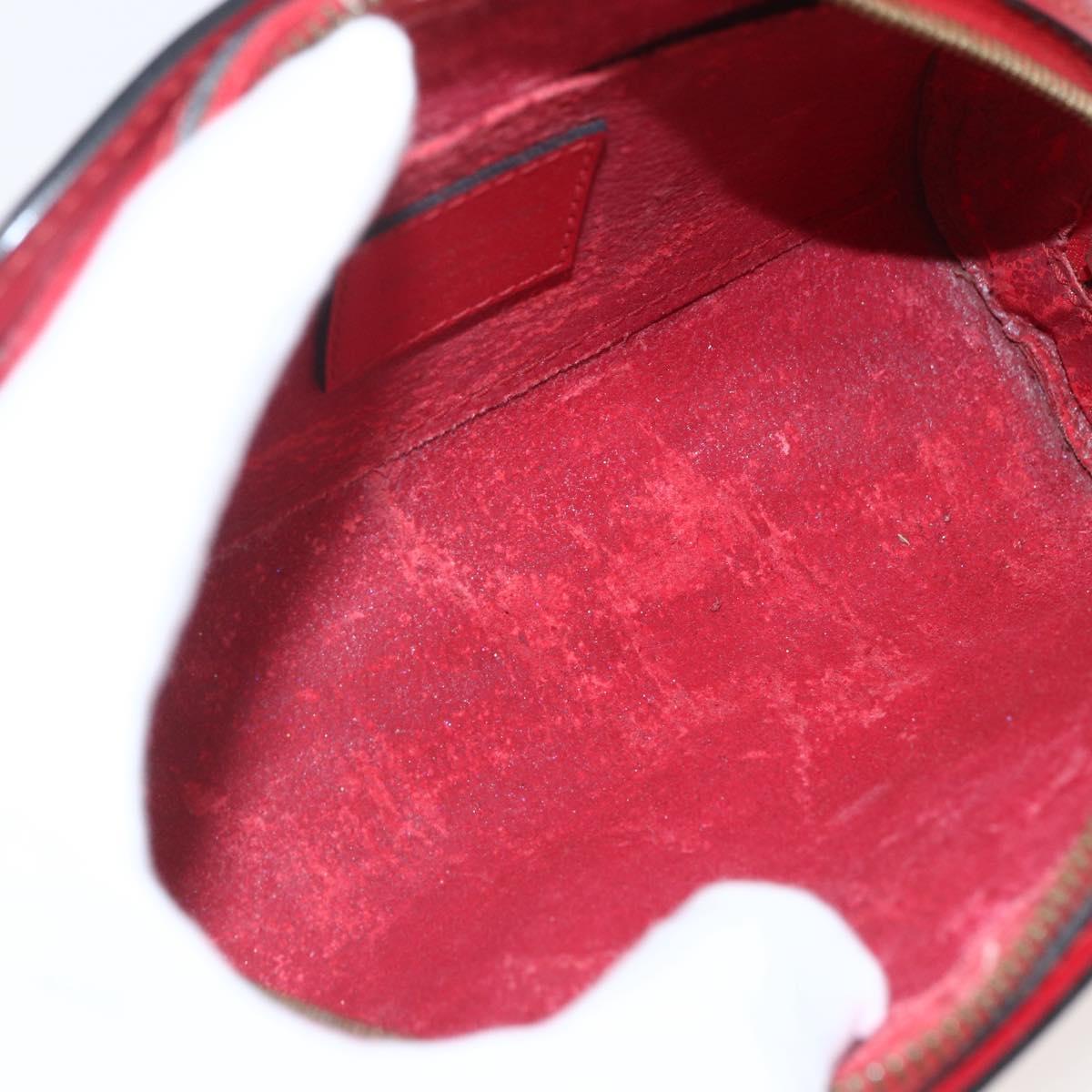 LOUIS VUITTON Epi Dauphine PM Pouch Castilian Red M48447 LV Auth 157922
