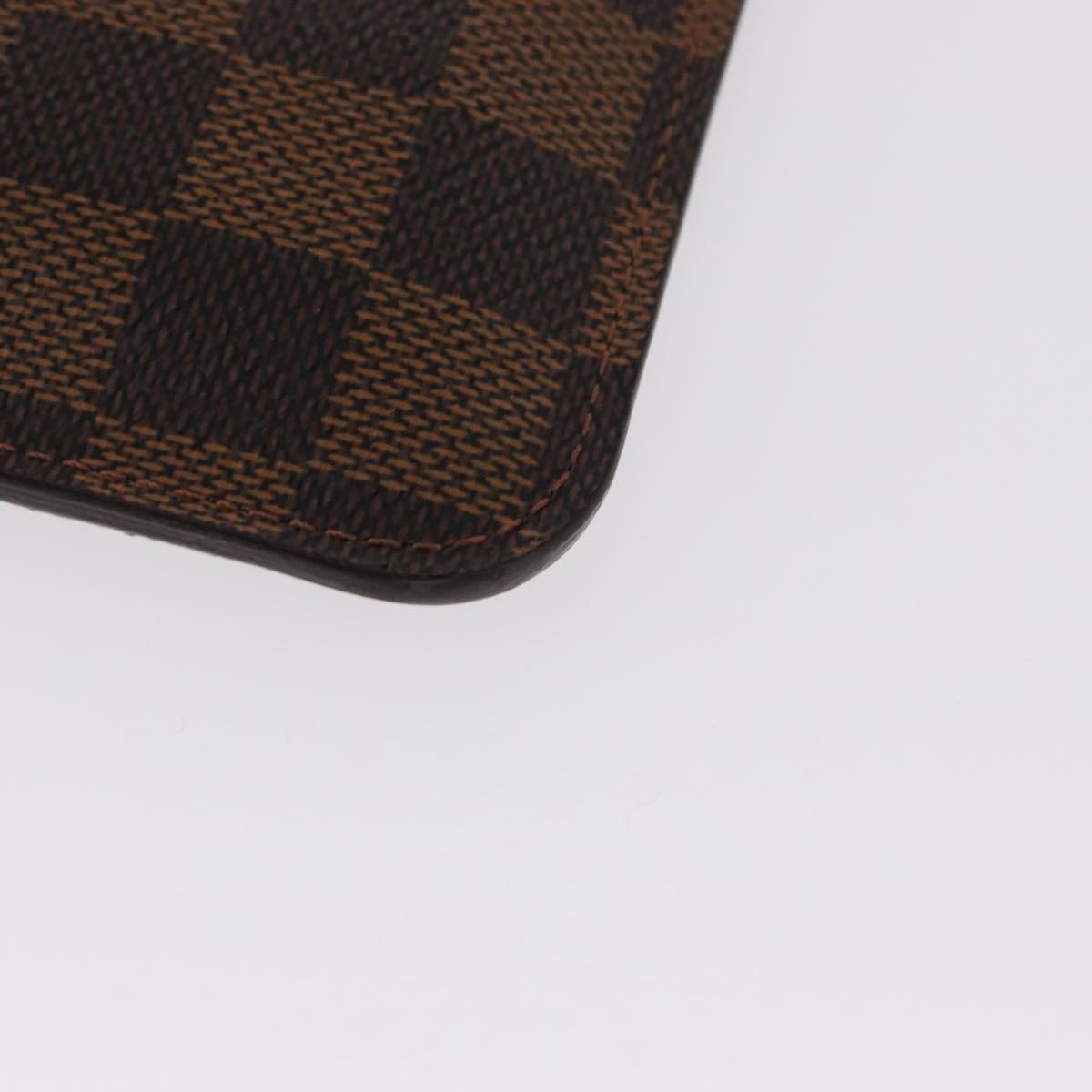 LOUIS VUITTON Damier Ebene Pochette Cles NM Coin Purse N63094 LV Auth 157924V