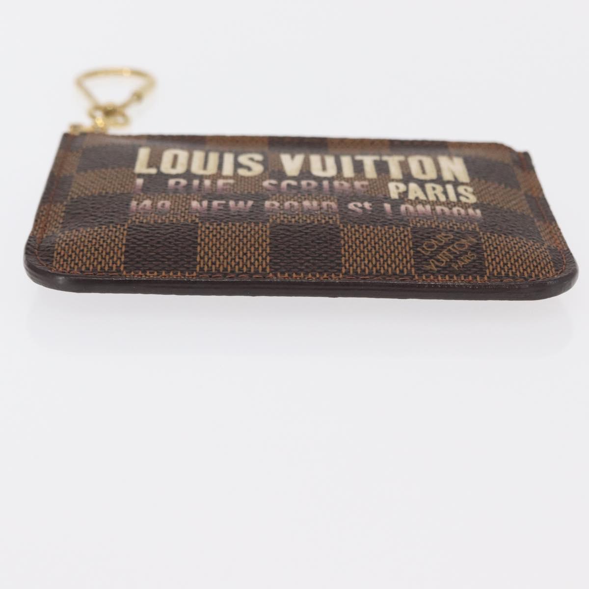 LOUIS VUITTON Damier Ebene Pochette Cles NM Coin Purse N63094 LV Auth 157924V
