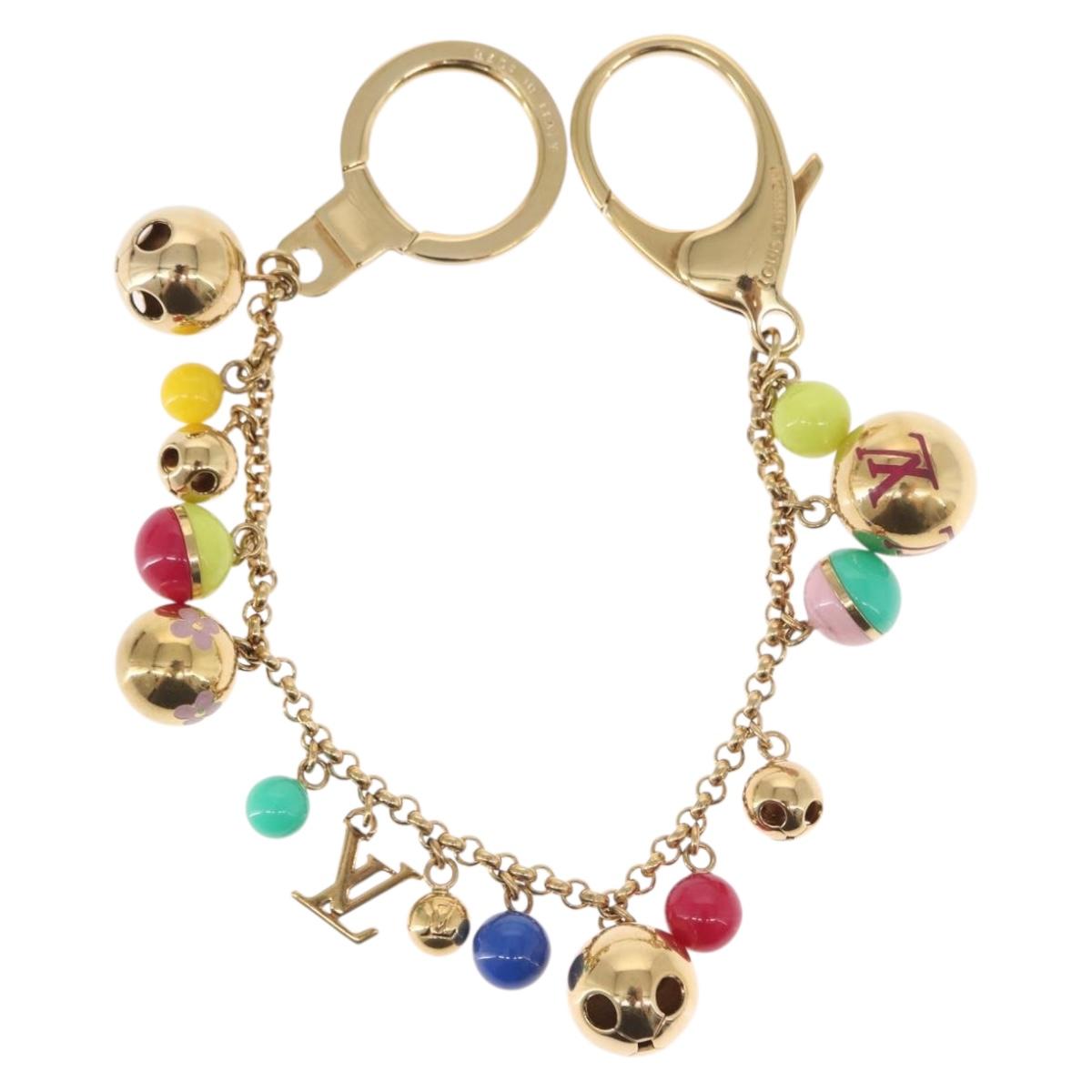 LOUIS VUITTON Porte Chainne Grullo metal Multicolor Gold Tone M62226 Auth 157926