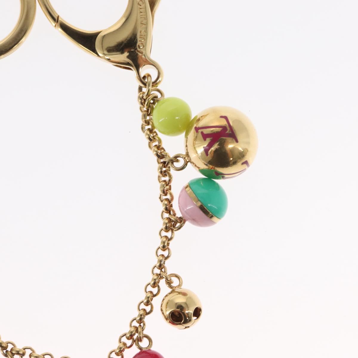 LOUIS VUITTON Porte Chainne Grullo metal Multicolor Gold Tone M62226 Auth 157926