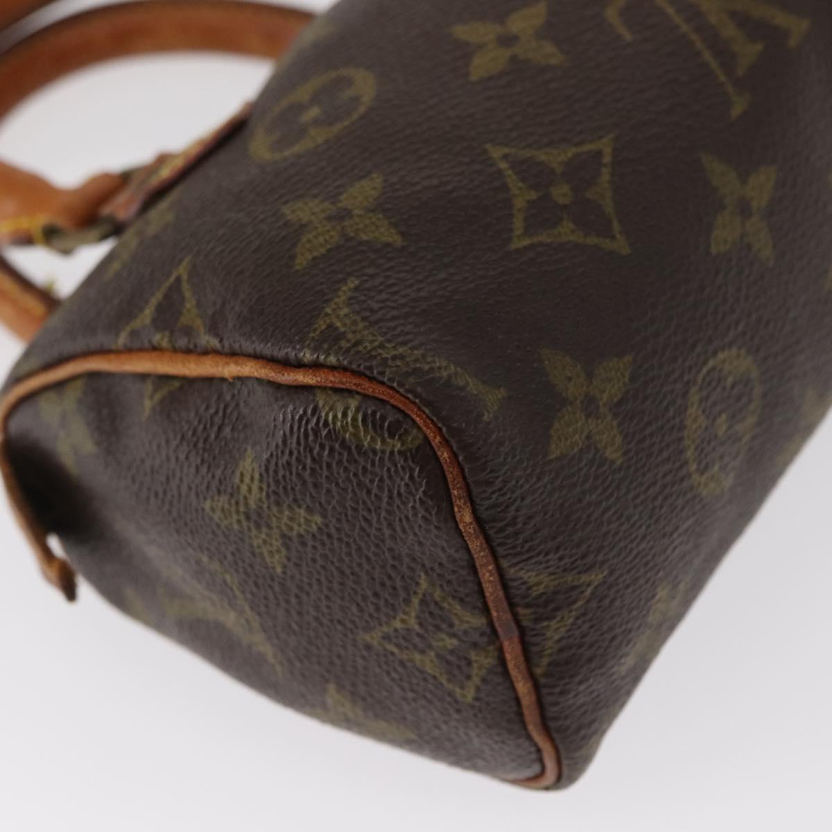 LOUIS VUITTON Monogram Mini Speedy Hand Bag M41534 LV Auth 157931
