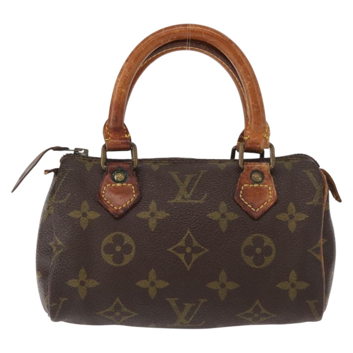 LOUIS VUITTON Monogram Mini Speedy Hand Bag M41534 LV Auth 157931