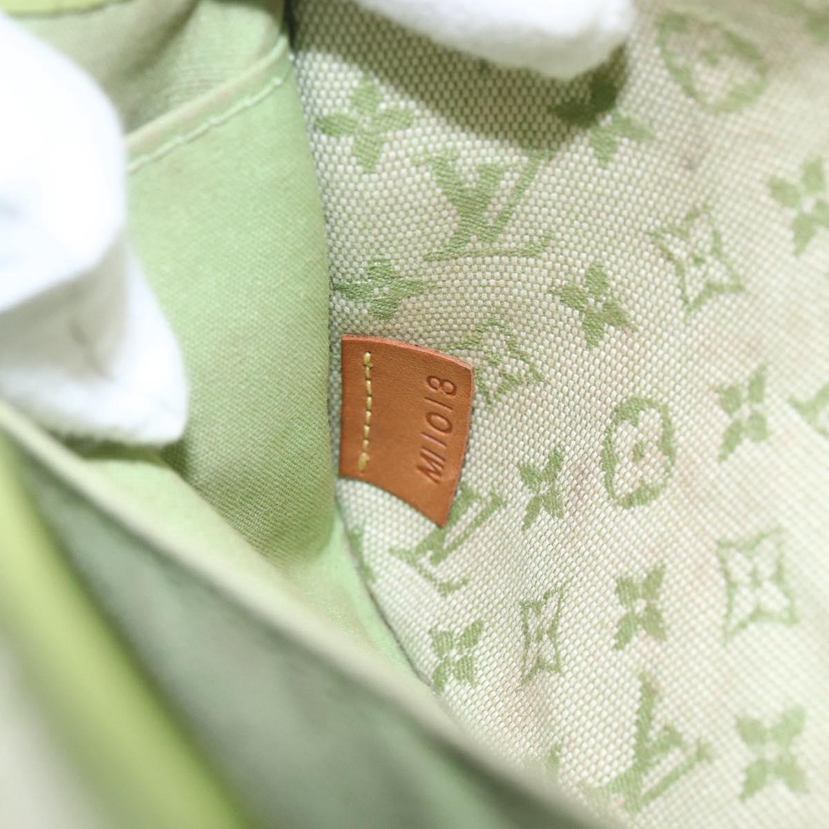 LOUIS VUITTON Monogram Mini Mini Trousse Marie Kate Green M92935 LV Auth 157946