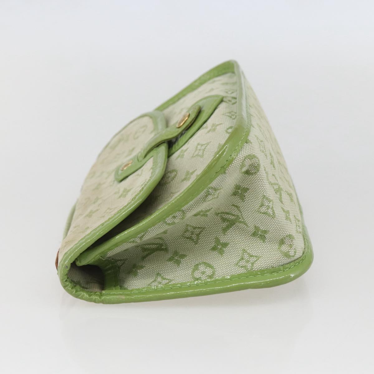 LOUIS VUITTON Monogram Mini Mini Trousse Marie Kate Green M92935 LV Auth 157946