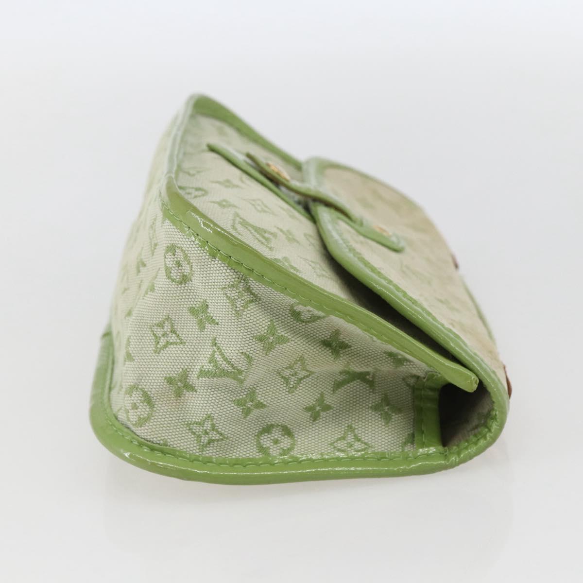 LOUIS VUITTON Monogram Mini Mini Trousse Marie Kate Green M92935 LV Auth 157946